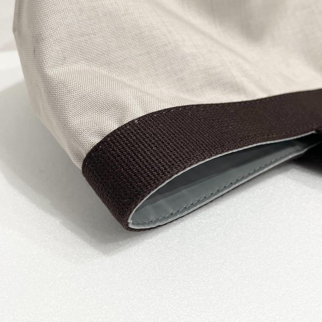 choco＊　エルベシャプリエ トートバッグ マスティック×モカ　Mサイズ