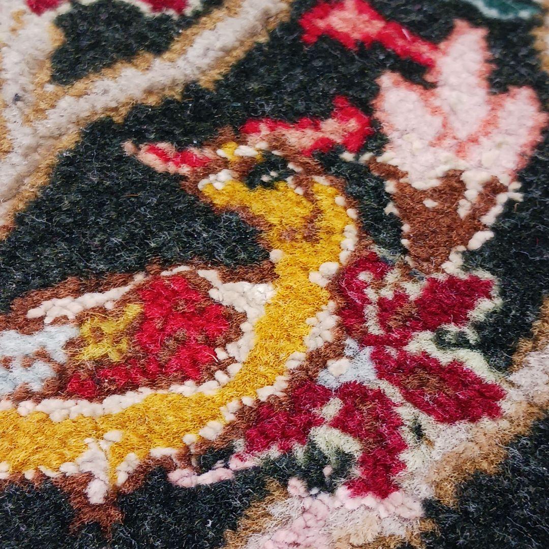 Y3345 ペルシャ絨毯 タブリーズ産 ウール 手織り 生命の樹