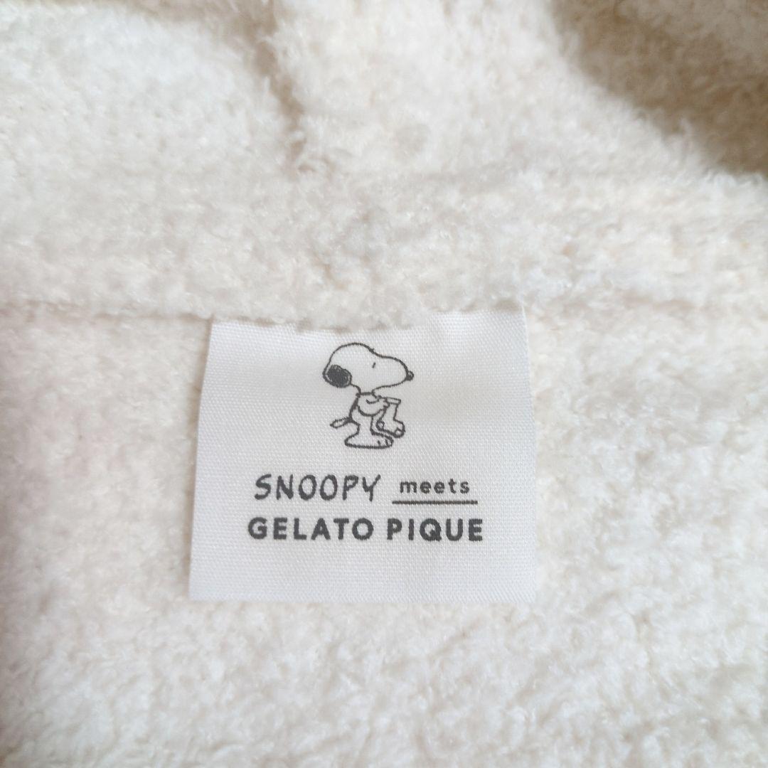 新品タグ付き♪ 本田翼着用 ジェラートピケ 耳付きフードスヌーピーパーカー F