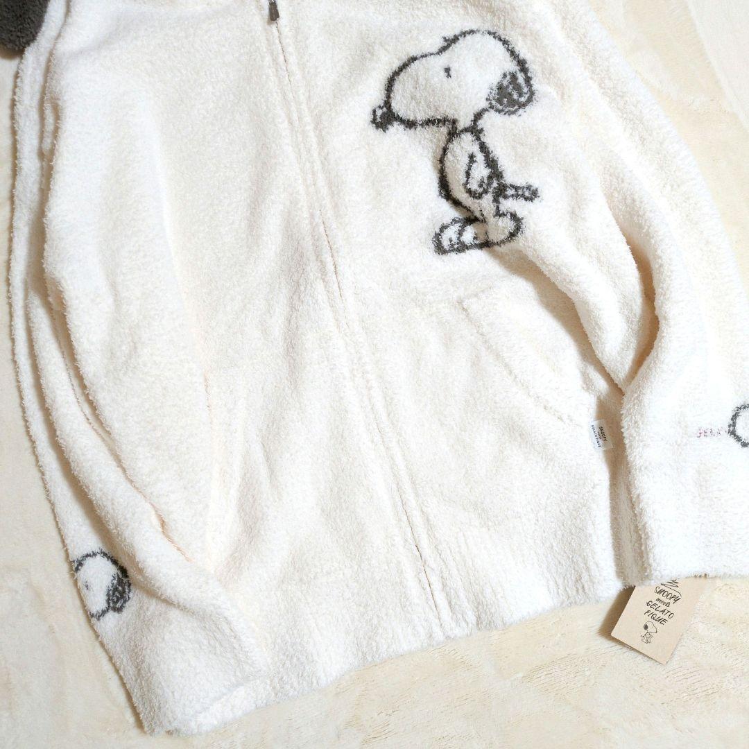 新品タグ付き♪ 本田翼着用 ジェラートピケ 耳付きフードスヌーピーパーカー F