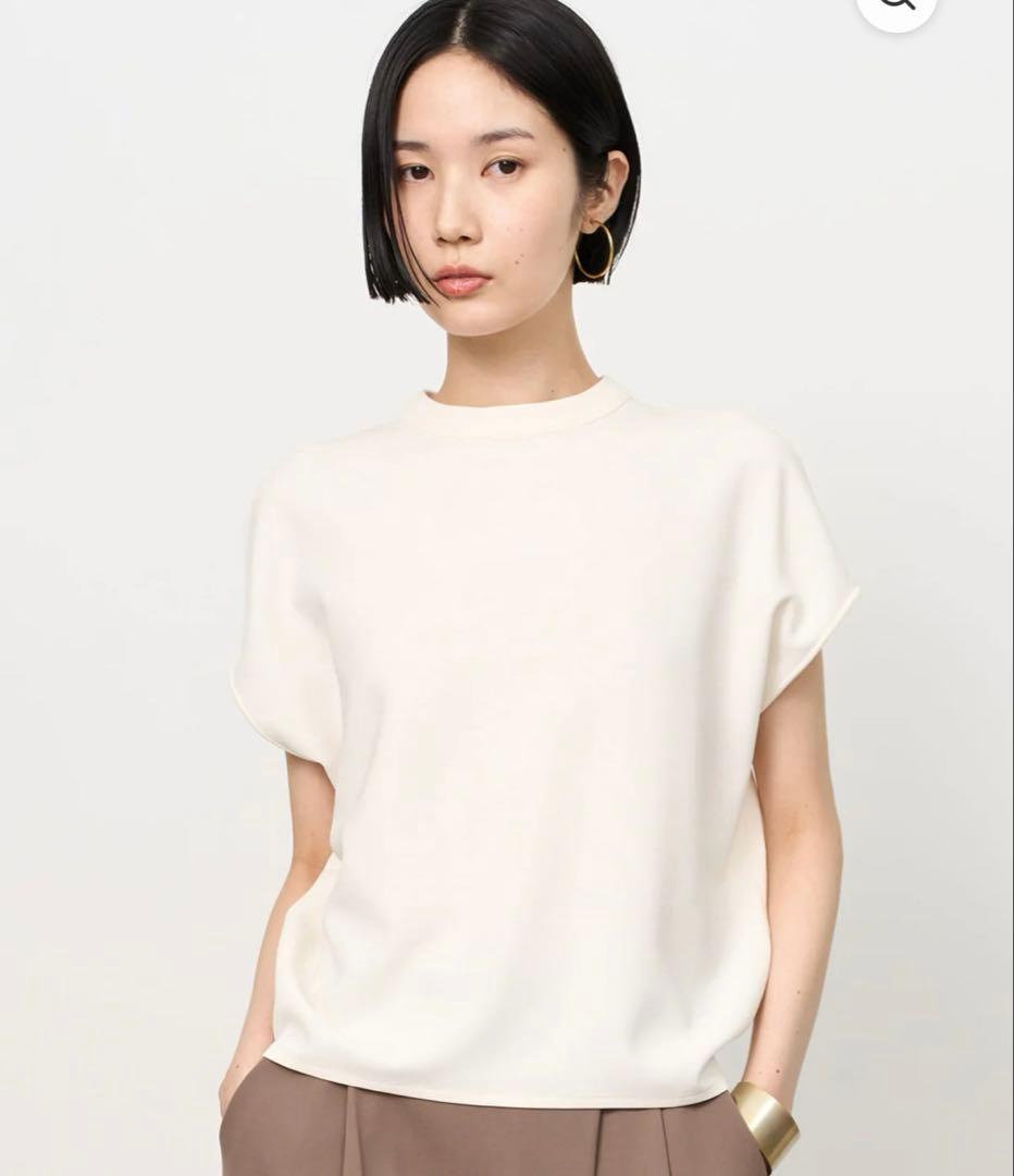 ソージュ　スタンドカラーコクーンブラウス　ホワイト　Mサイズ