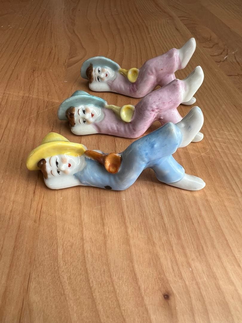 【アンティーク】日本製 陶器人形 3体セット｜里帰り品