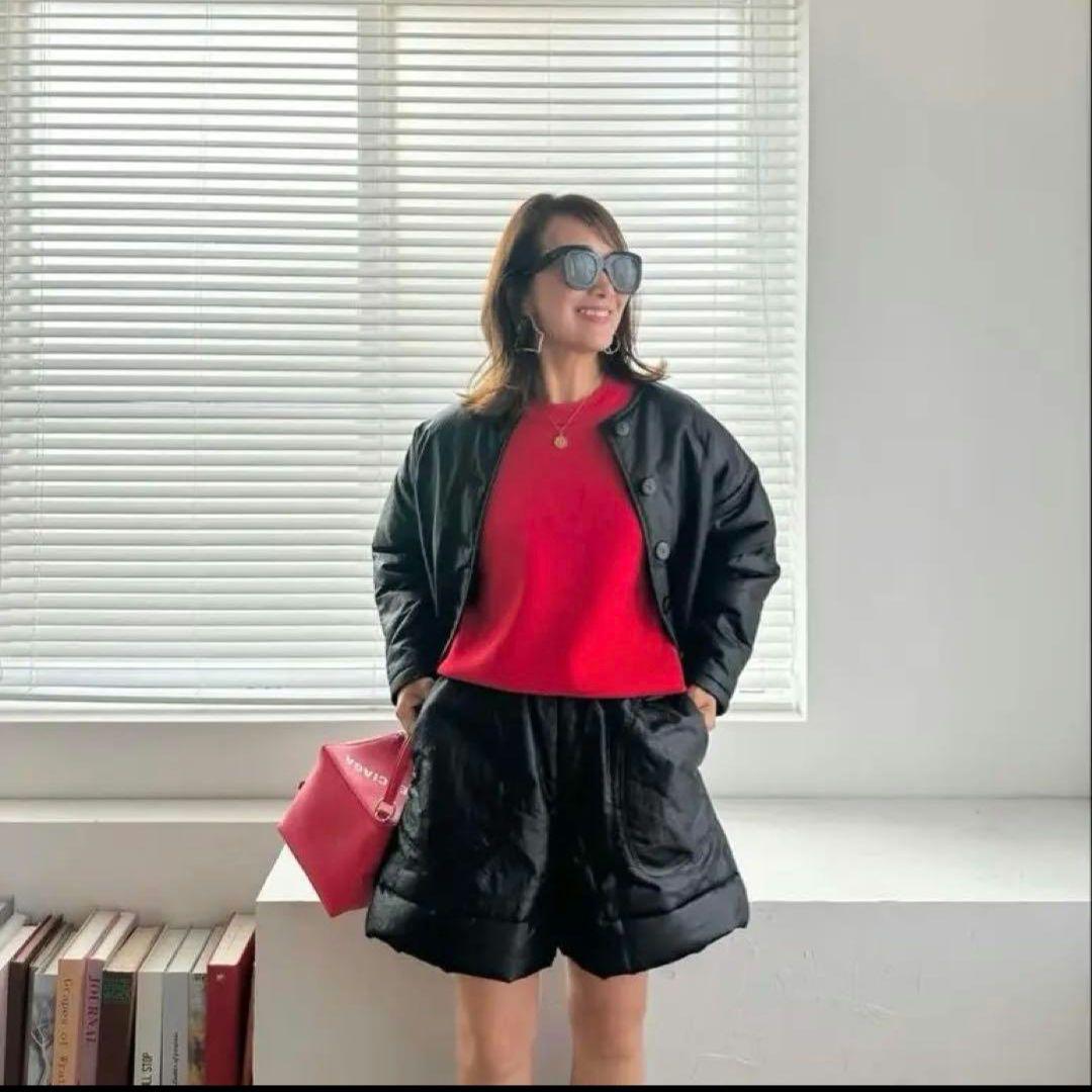 Linkable リンカブル　パフ　ジャケット　ノーカラー　中綿