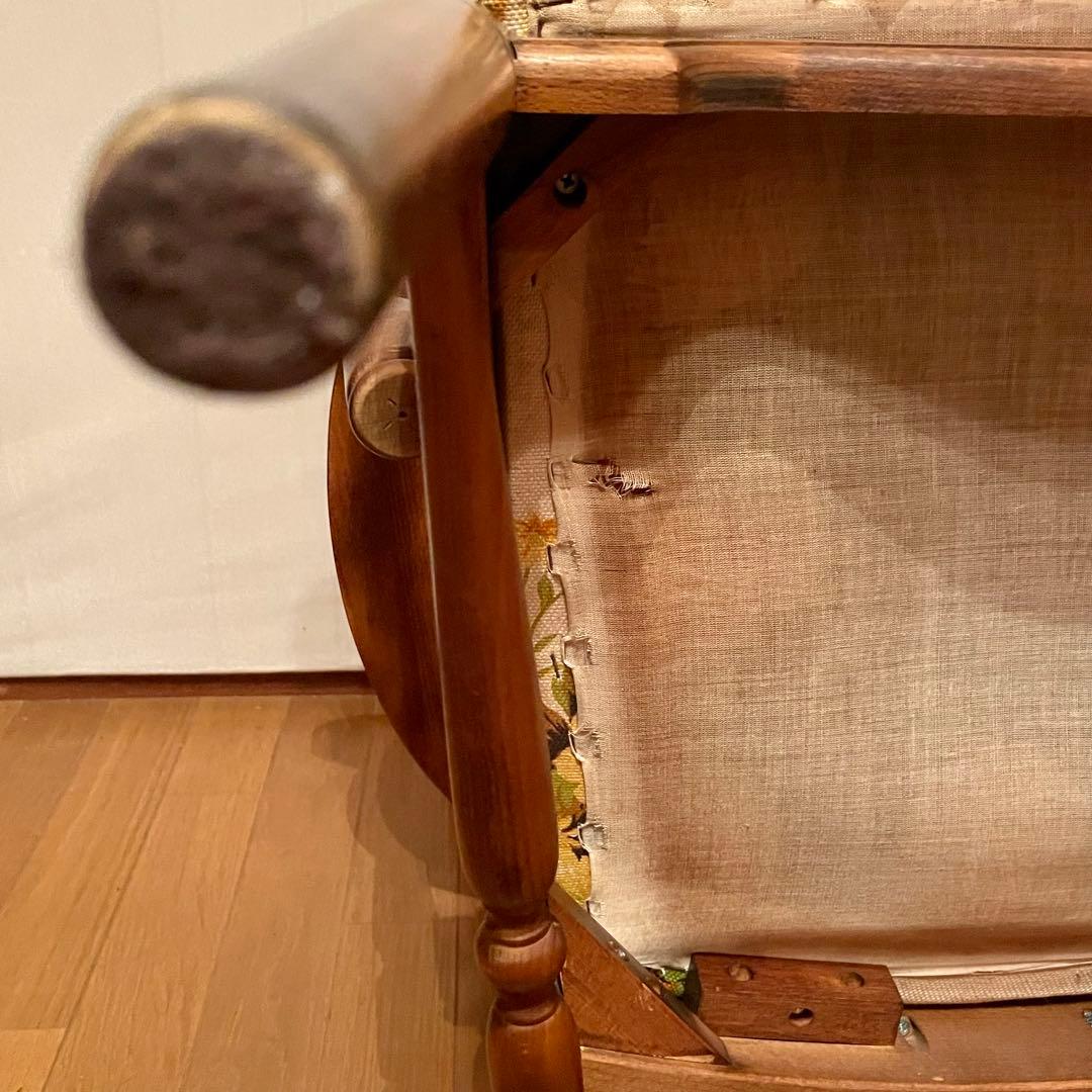 【カリモク】\"コロニアル\" WC0020GK ラウンジチェア No.1