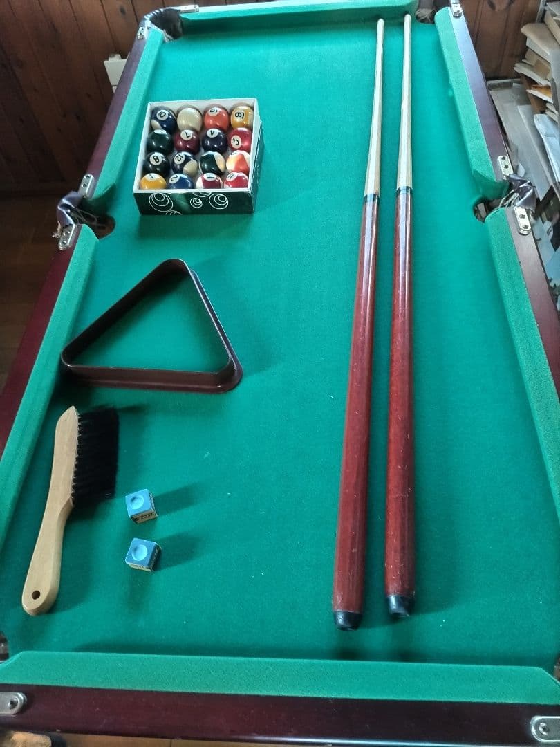 【中古】家庭用ビリヤード台セット