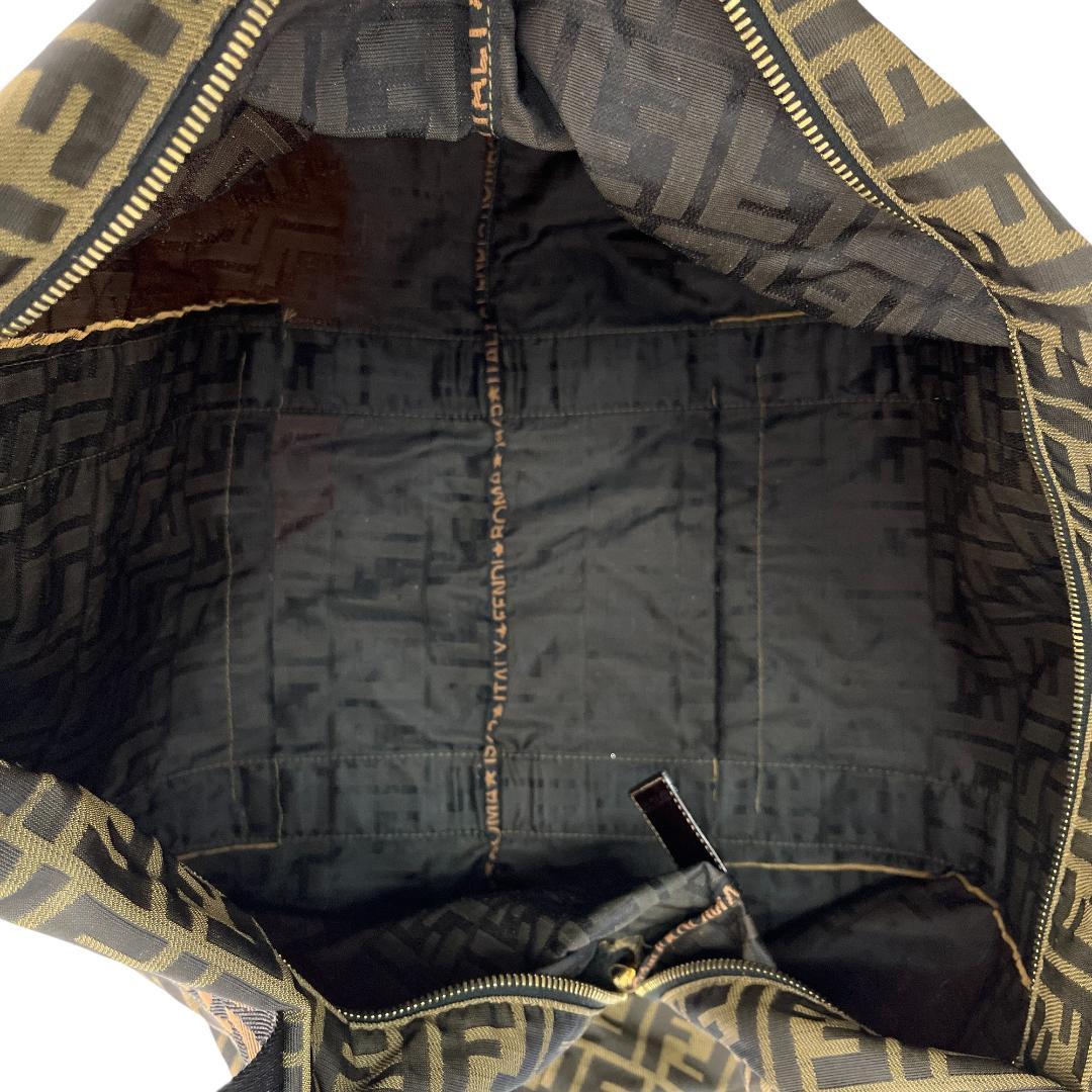 美品 FENDI フェンディ ボストンバッグ ズッカ 総柄 ロゴ 大容量 旅行