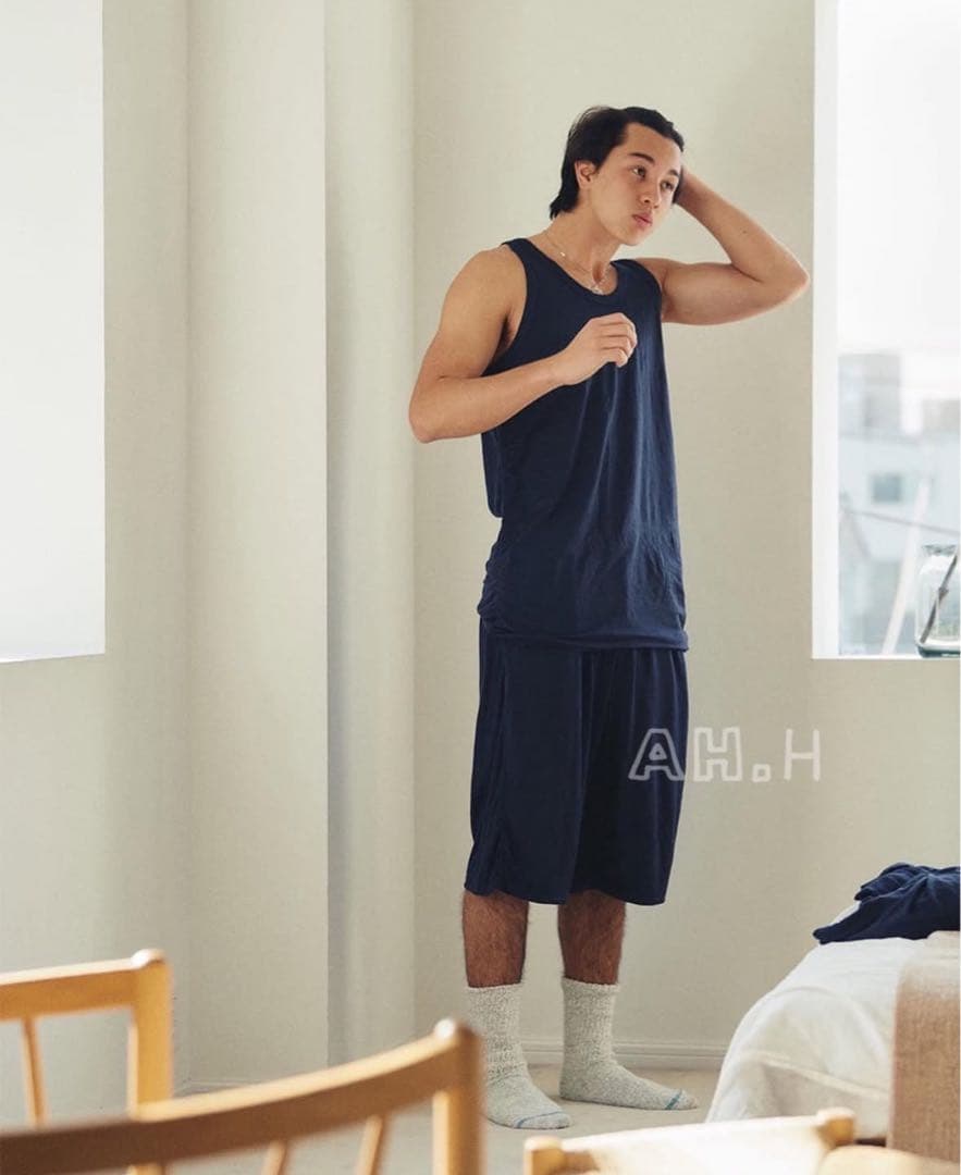 トップス <SNBYA.H> WASHABLE MERINO WOOL A-SHIRT 1