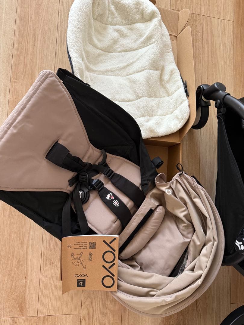 付属品多数有り　Yoyo ベビーカー バギー ベージュ