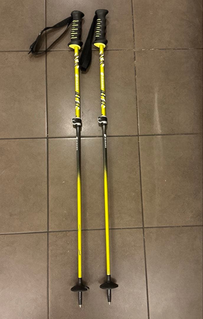 スキー用ストック イエロー　SHINANO