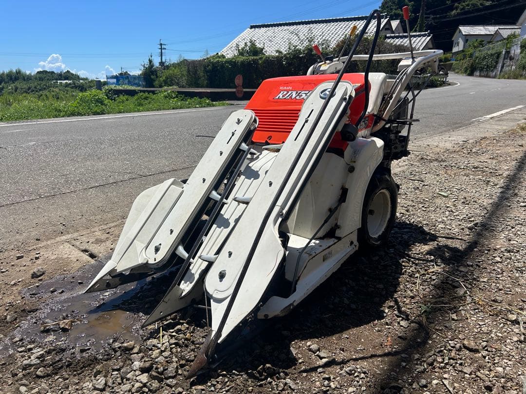 宮崎　クボタ　2条刈り　バインダー 6馬力 RJN55　刈幅500mm 動画有