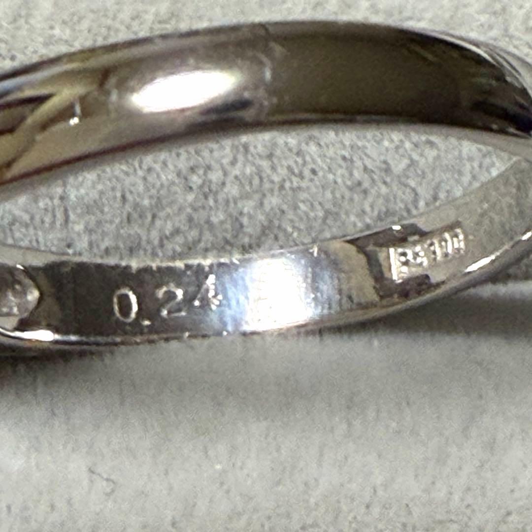 【Pt900 】天然ルビー 0.54ct リング ソーティング付き