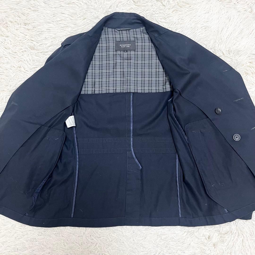 美品✨バーバリーブラックレーベル ショートトレンチコート M 濃紺 メタルボタン