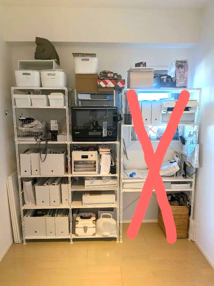 ​無印良品 スチールユニットシェルフ セット（ライトグレー）帆立×3／棚板×11