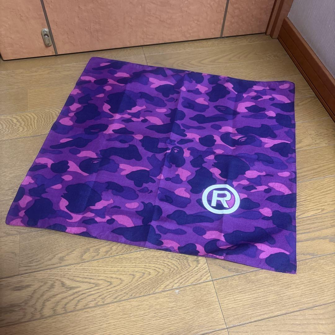 APE BAPEロゴ パーカー パープル/Ｌ