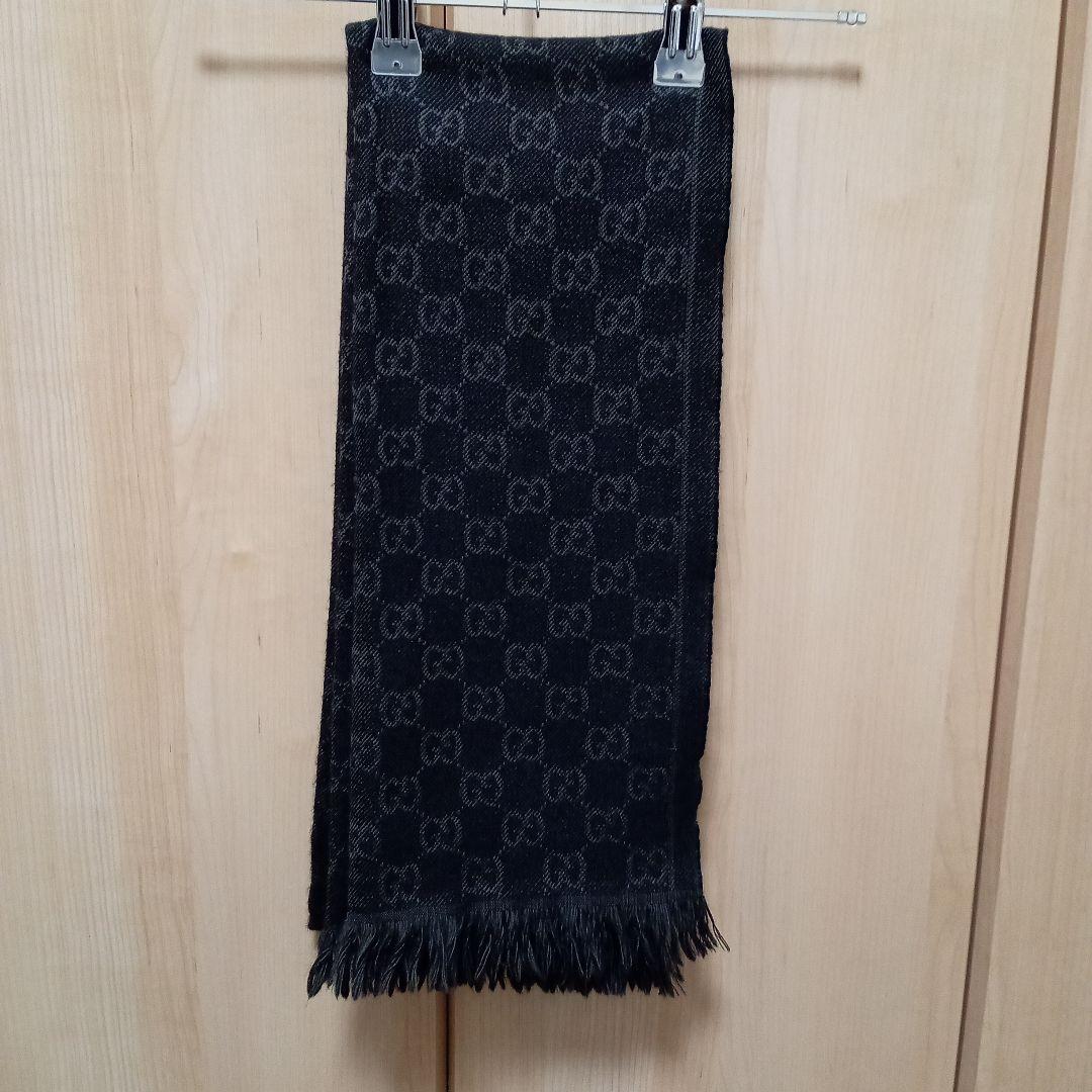 グッチ GUCCI 100%ウール マフラー イタリア製