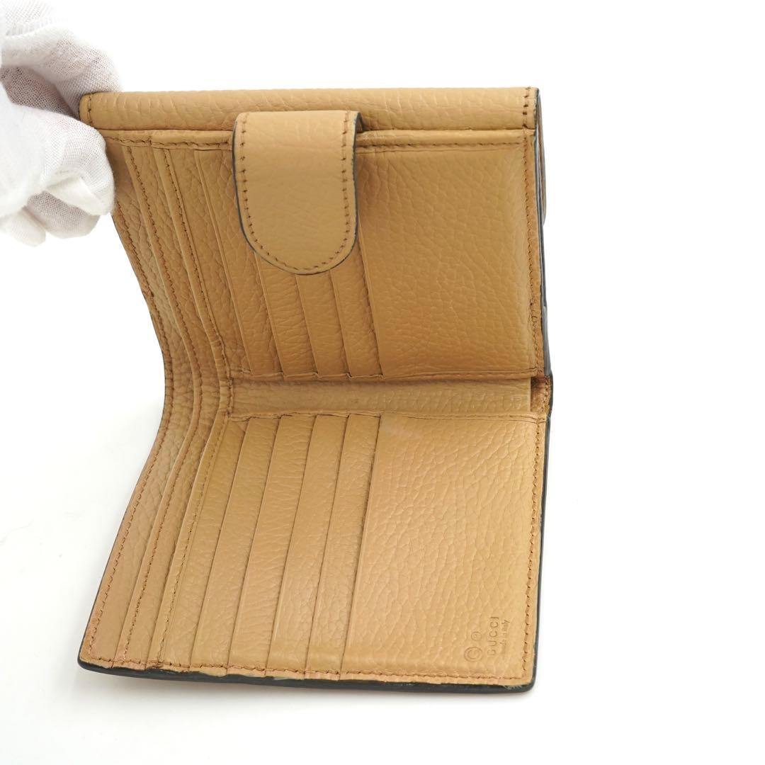 ✨未使用に近い✨　GUCCI ミニ財布　インターロッキング　二つ折り　GGロゴ