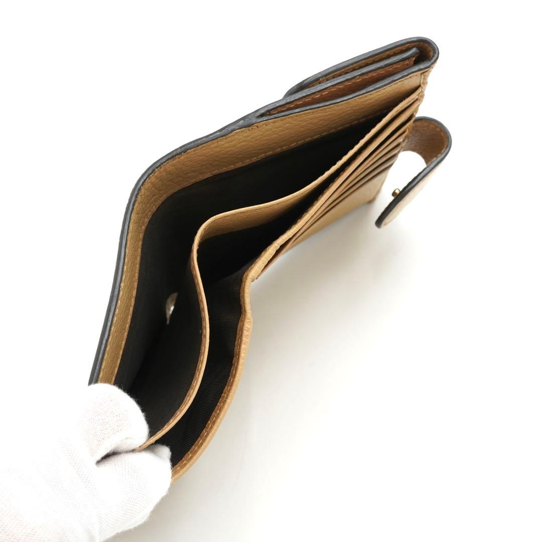 ✨未使用に近い✨　GUCCI ミニ財布　インターロッキング　二つ折り　GGロゴ