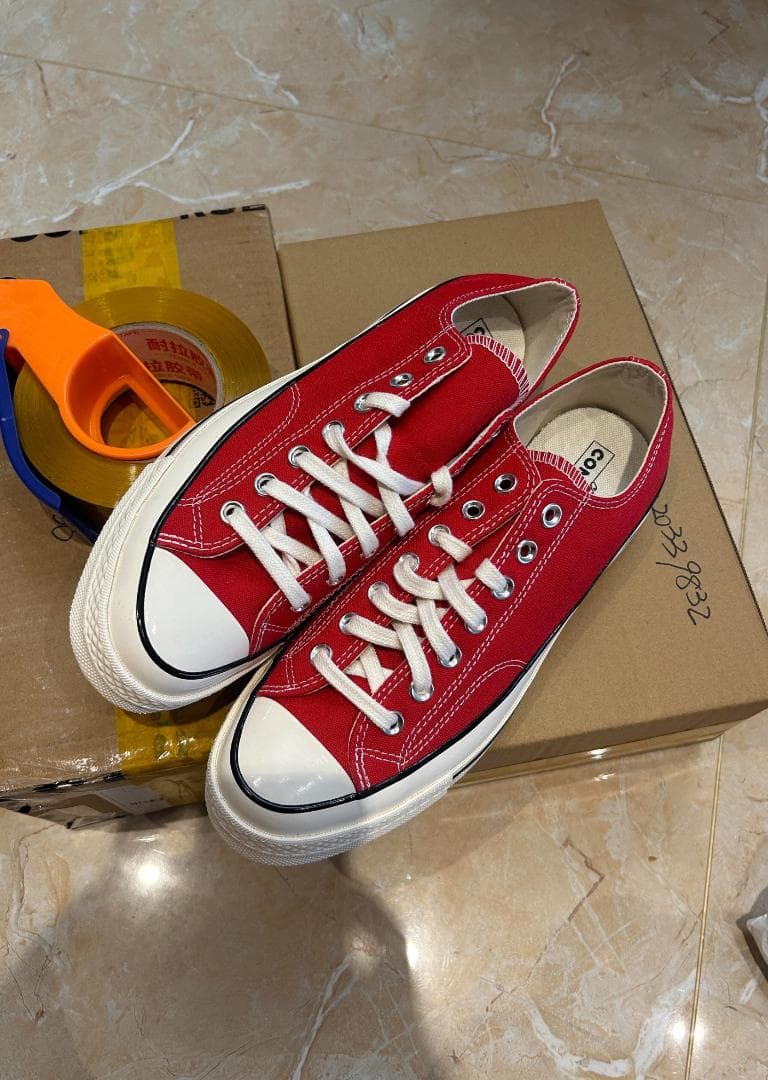 【未使用品】CT70 赤 ローカット 28cm