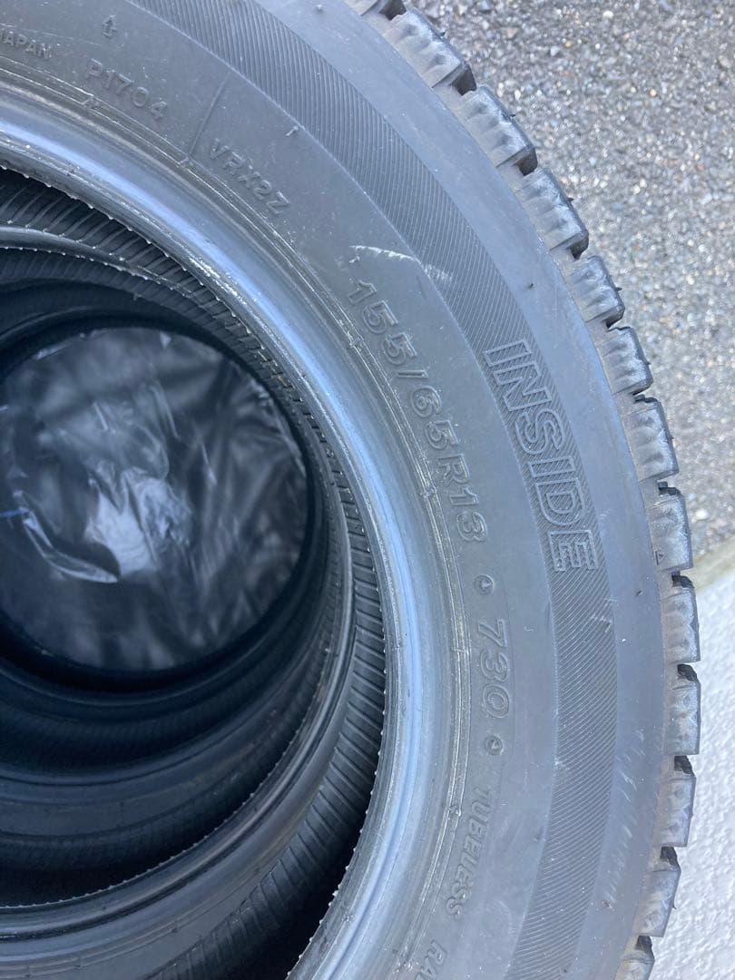 BRIDGESTONEタイヤ4本セットBLIZZAKVRX2 155/65R13