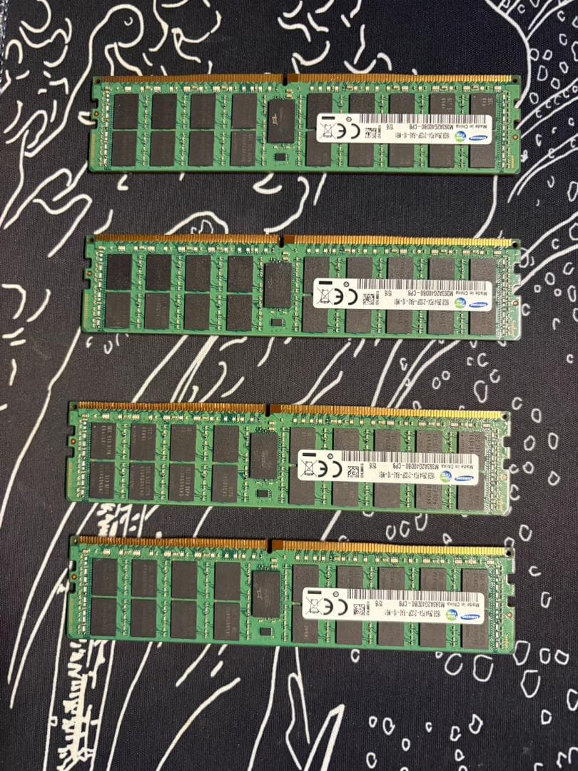 Samsung ECC DDR4 16GB×4 64GB サーバー用