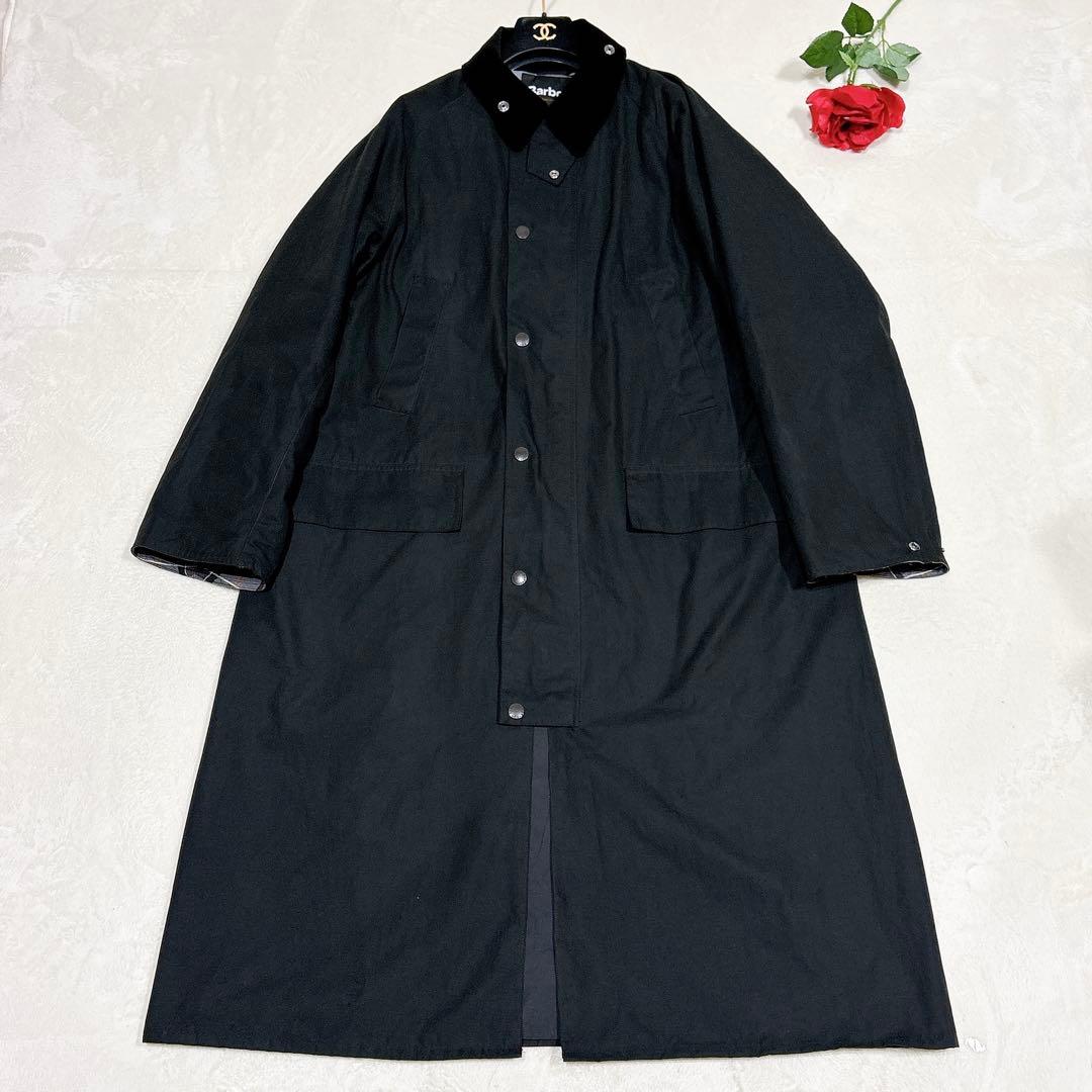 未使用✨　バブアー　ステンカラー　ロング　コート　XL ブラック