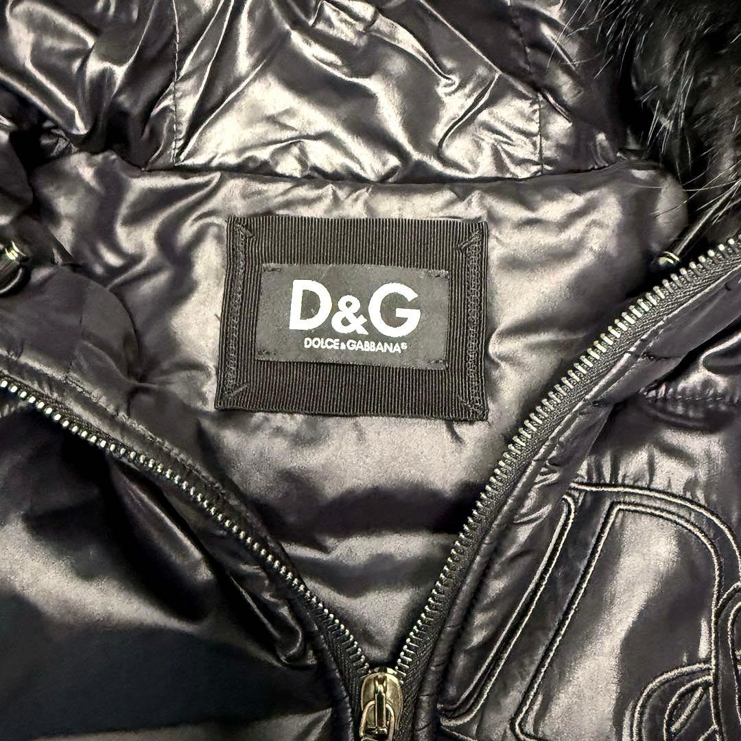 D&G DOLCE&GABBANA ダウンジャケット ショート 黒 ブラック