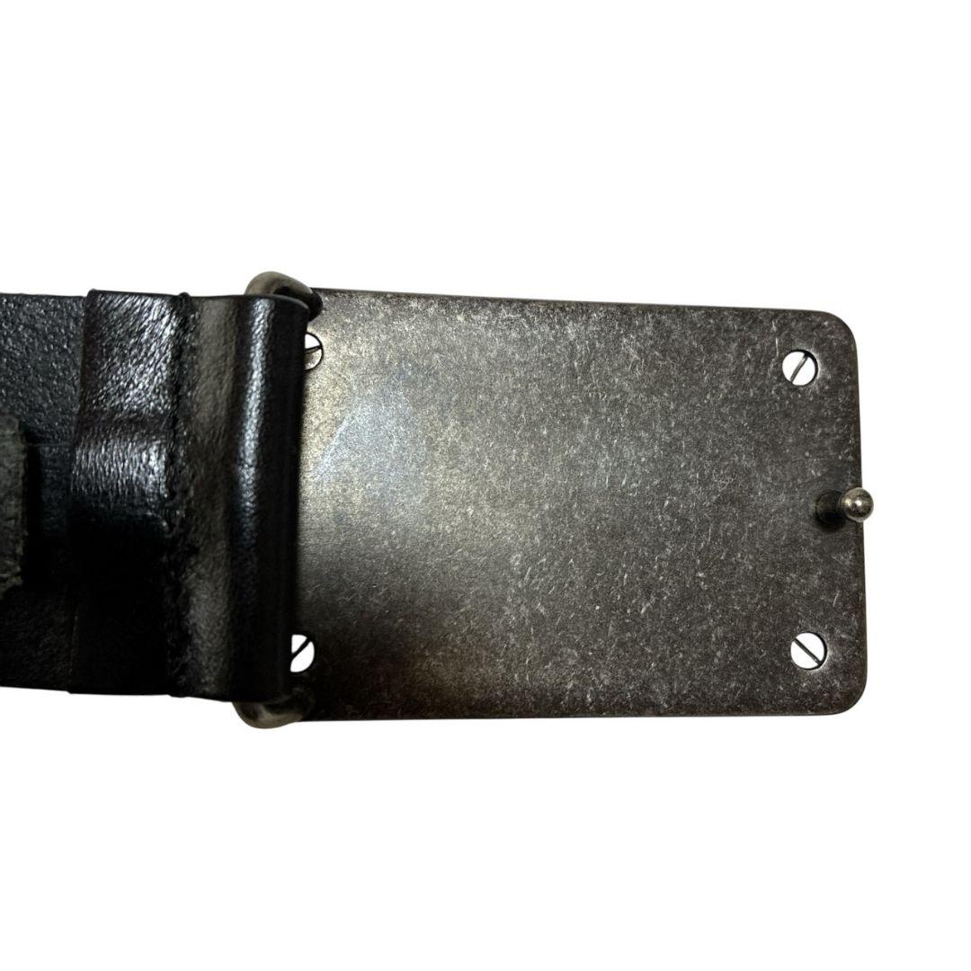 美品✨DOLCE&GABBANA レザーベルト イタリア製 ビッグバックル 本革