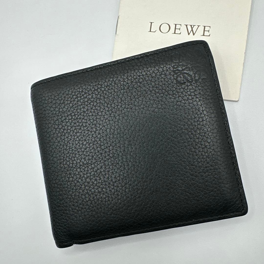 現行✨ LOEWE ロエベ 二つ折り財布 バイフォールド アナグラム レザー