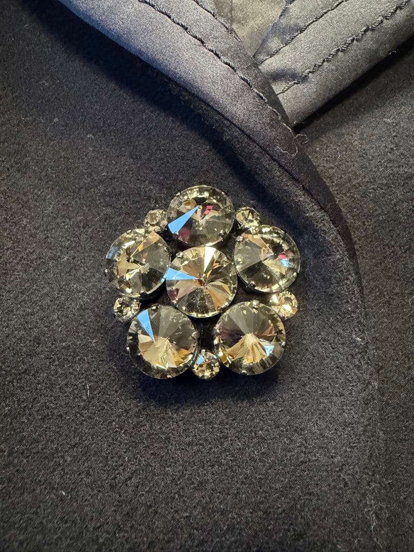 MARC JACOBS ピーコート ロング　シルク　中綿　製　ブラック