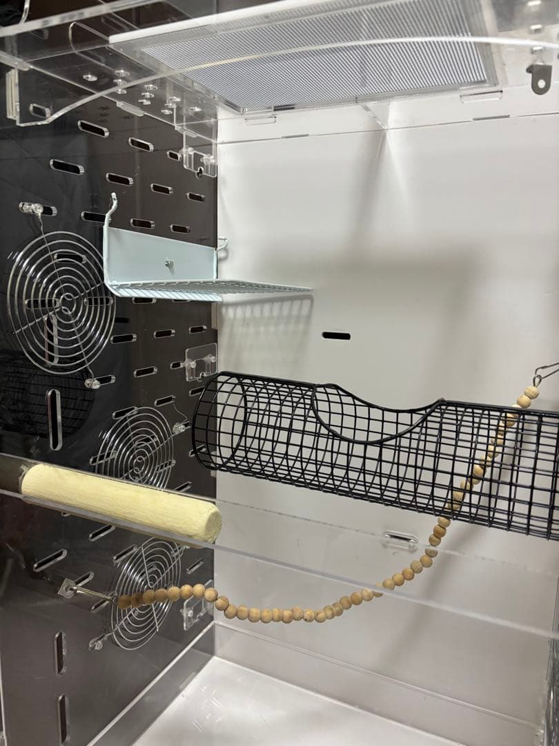 アクリル製中型ケージ 通気口付き
