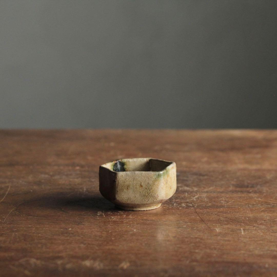 六角 平盃 酒器 盃 ぐい呑み 古美術 古道具 アンティーク