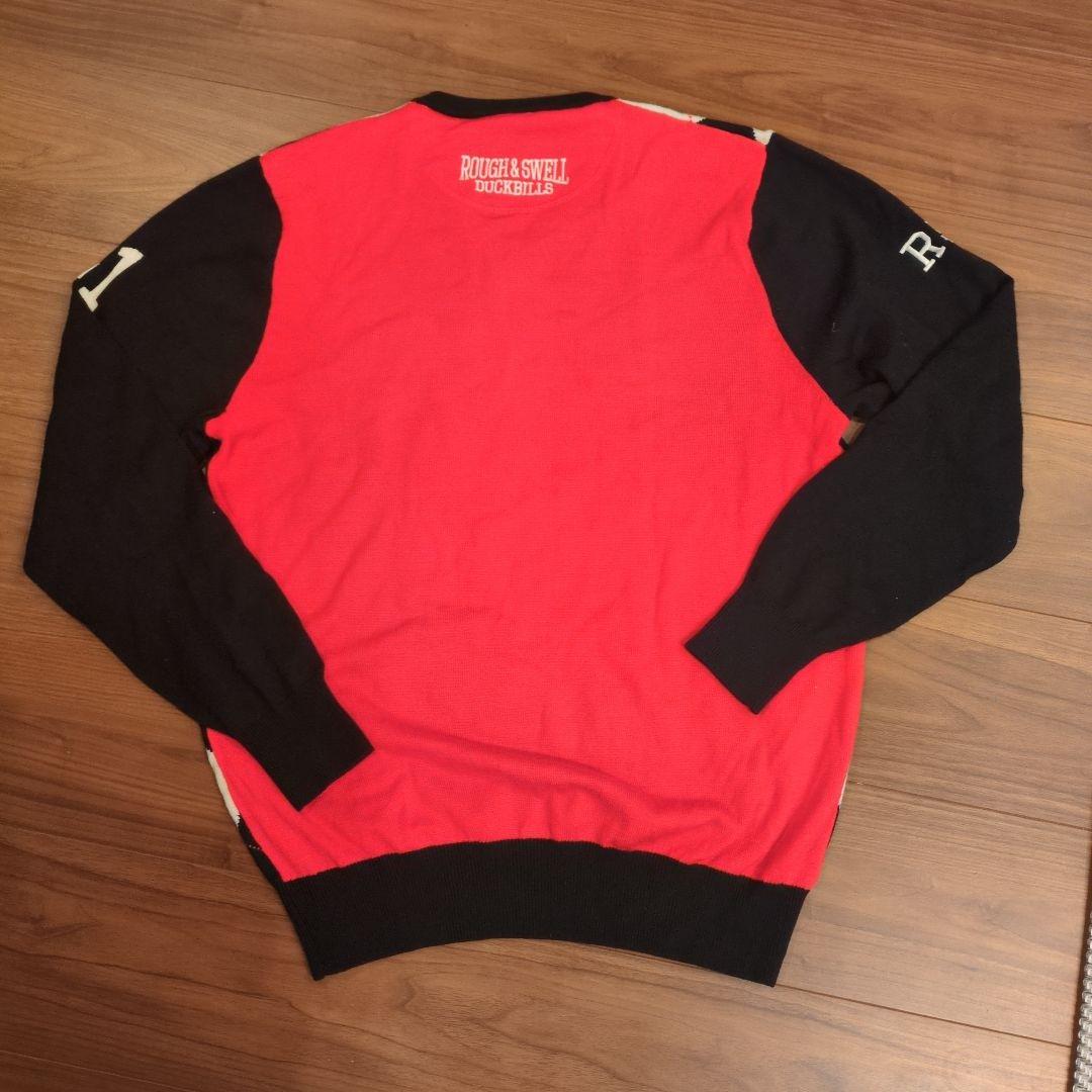 rough ＆ swell duckbills アーガイル柄ニットセーターМ