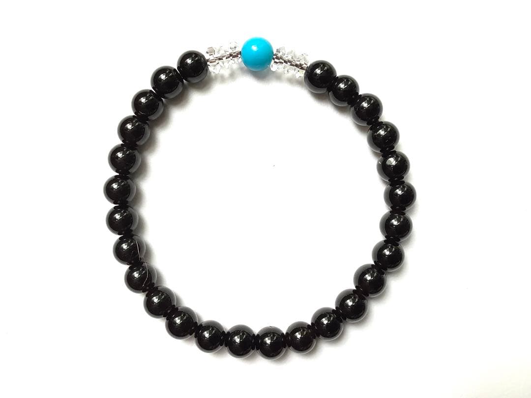 スリーピングビューティーターコイズ‼️国内最高峰黒平水晶*奈留島水晶ブレスレット