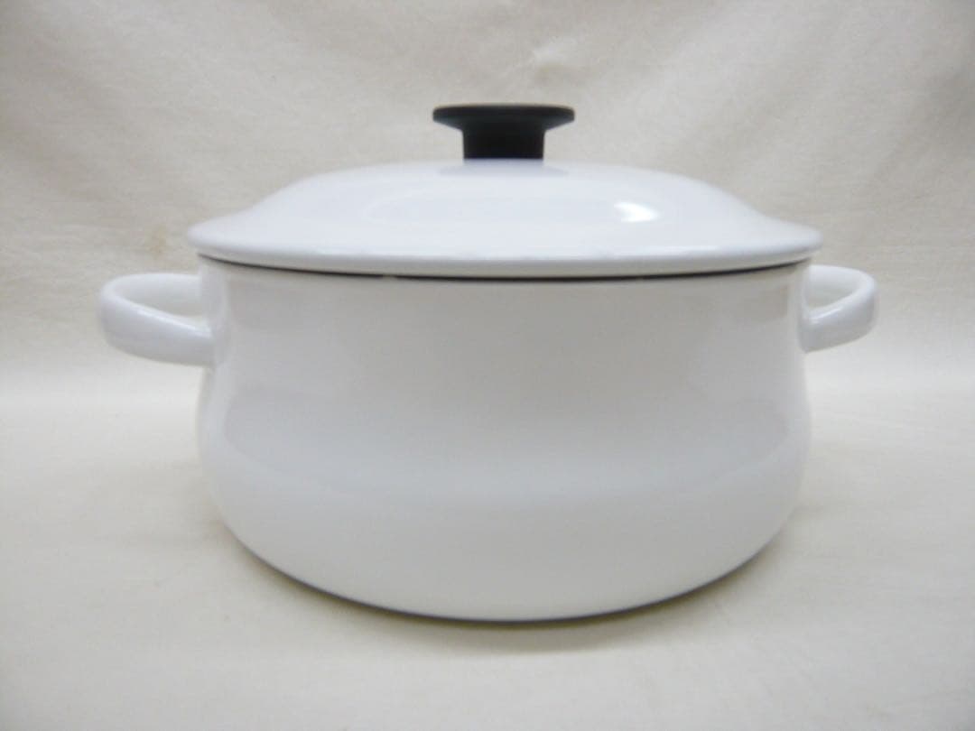 『野田琺瑯 ルーク』深型キャセロール25cm 4.8L 日本製 ガス・IH対応