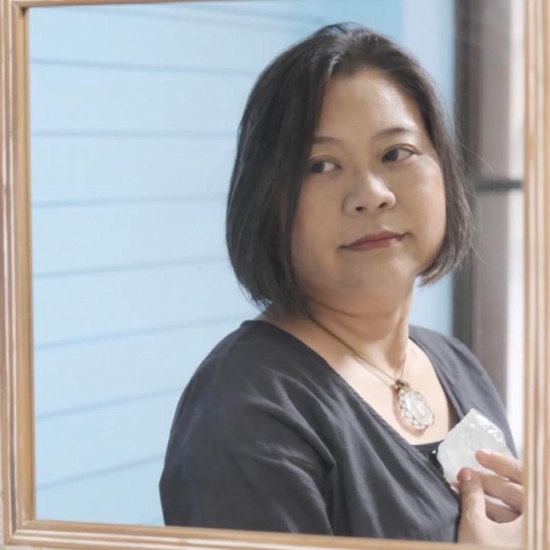 ジーニアス＊フローライト天然石マクラメネックレス/日々のお守りアクセサリー