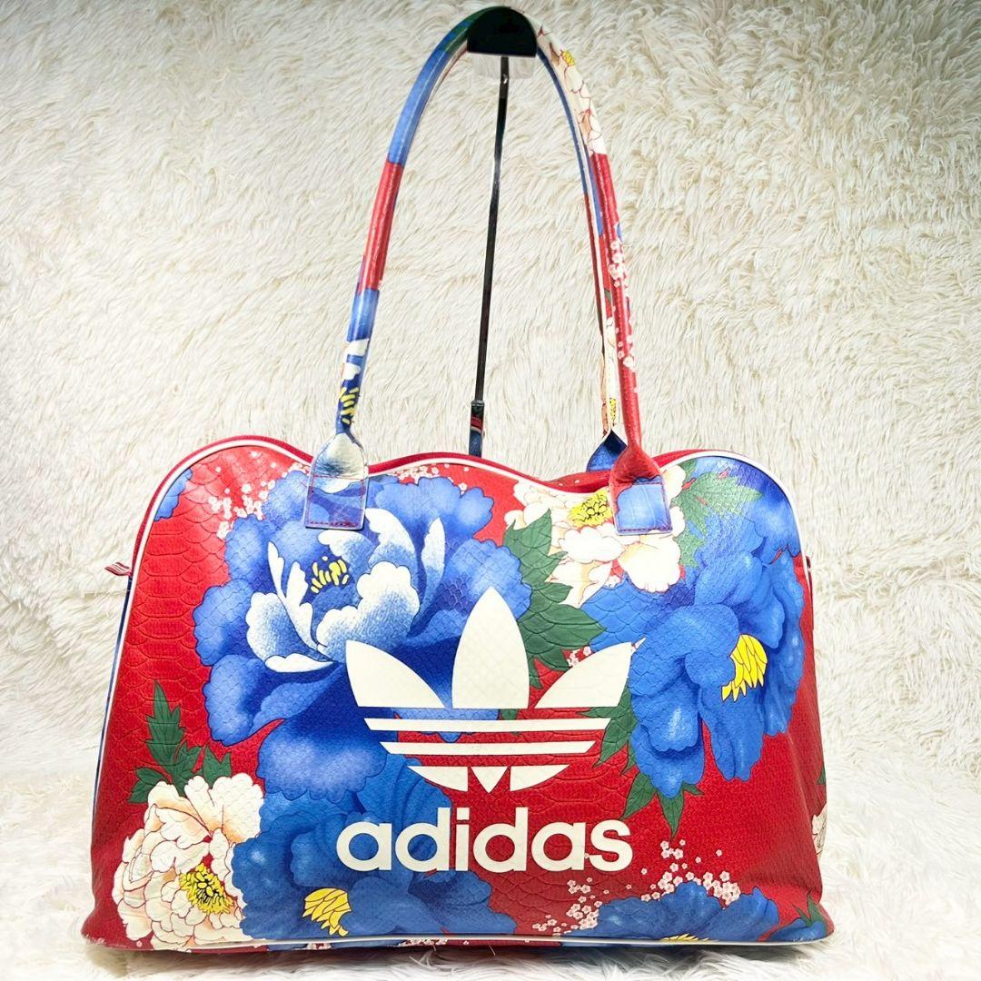 極美品✨アディダス オリジナルス ボストンバッグ 花柄 フラワー A4可