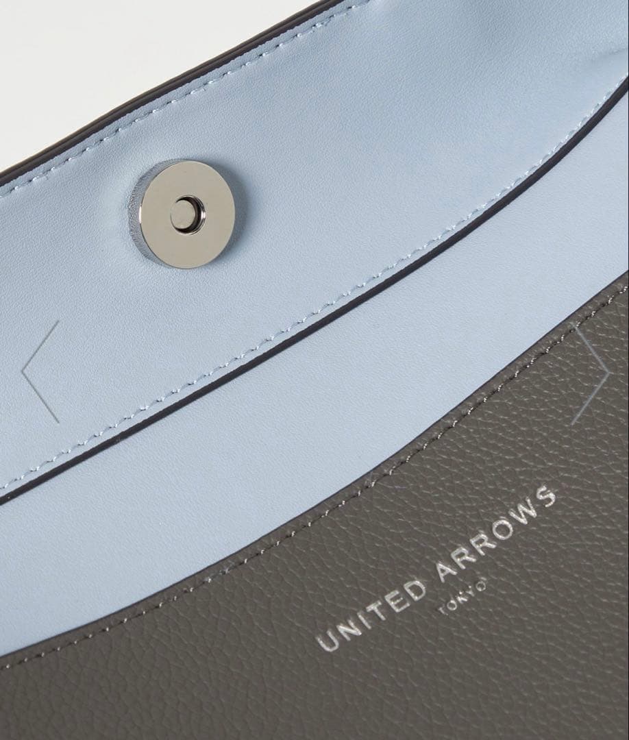 UNITED ARROWSグレー 合成皮革 トートバッグ