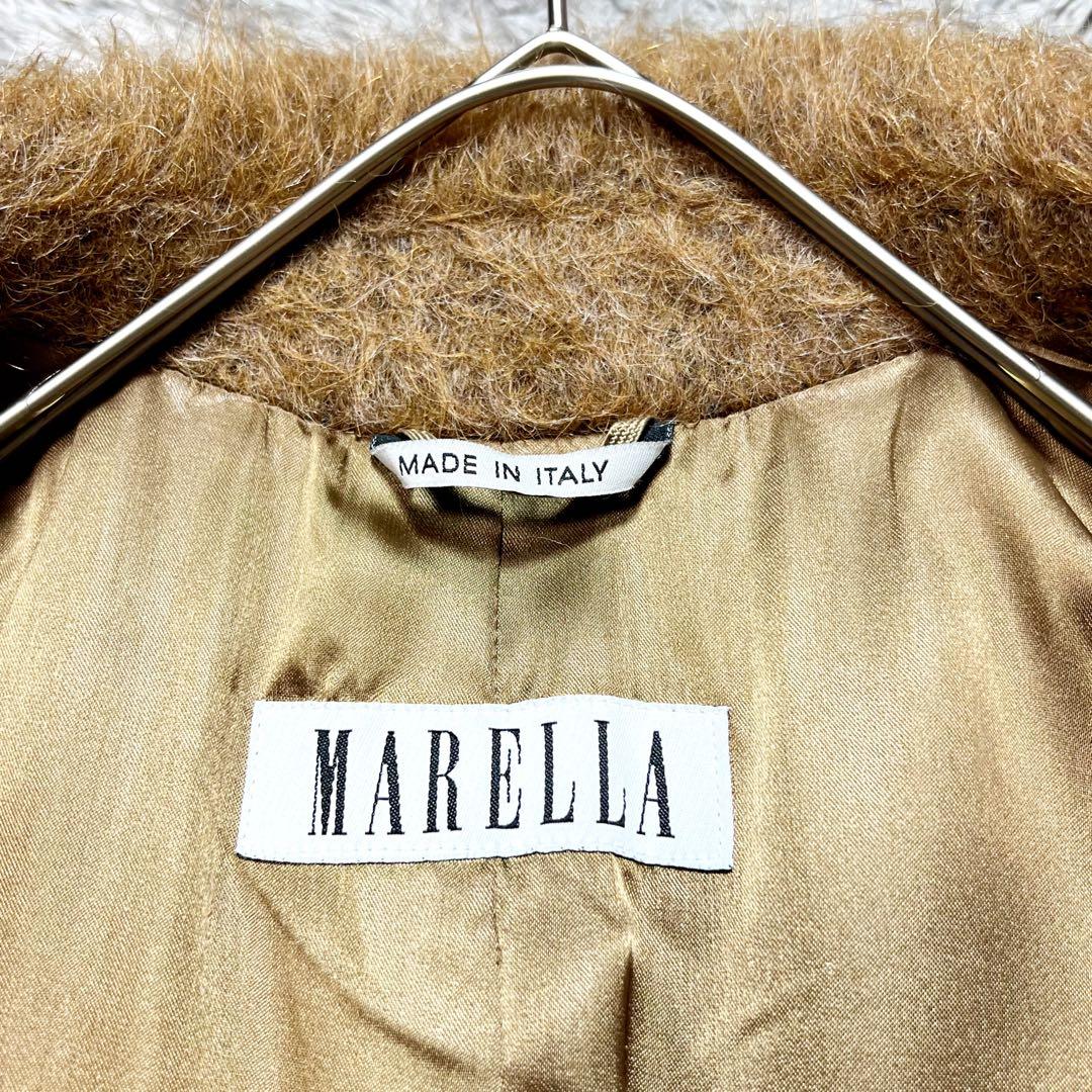 MaxMara MARELLA アルパカ シャギーチェスターコート M相当 美品