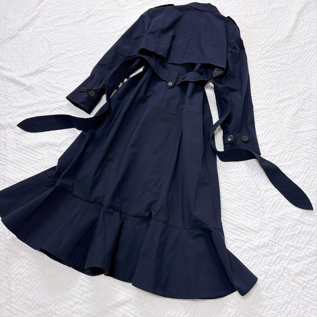 新品タグ付✨定価13.7万　ボーダーズアットバルコニー フリルトレンチコート