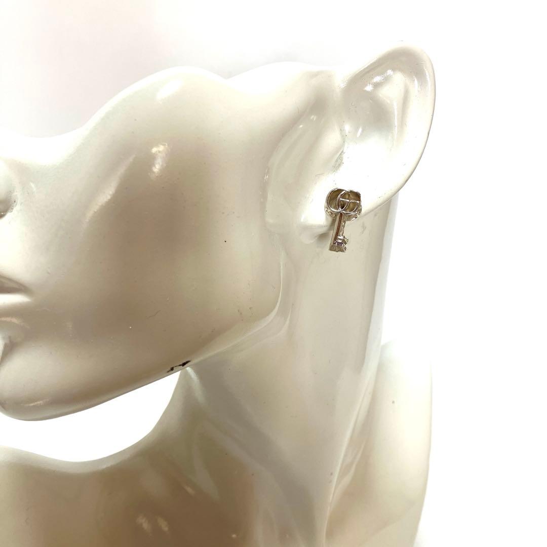 【廃盤品】GUCCI グッチ アラベスク マーモント GG キー ピアス