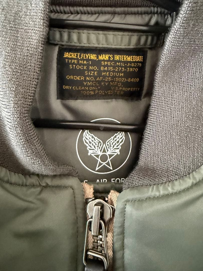 ymclky US AIR FORCE MA-1 フライトジャケット Mサイズ
