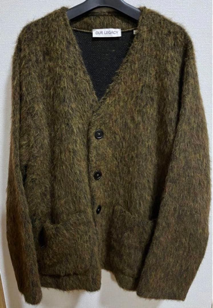 アワーレガシー モヘアカーディガン CARDIGAN OLIVE