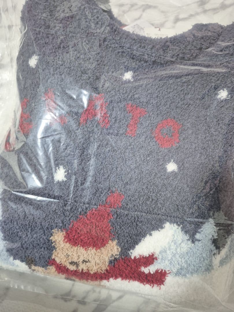 ジェラートピケ【限定品】スキーベアジャガードプルオーバー【NVY】