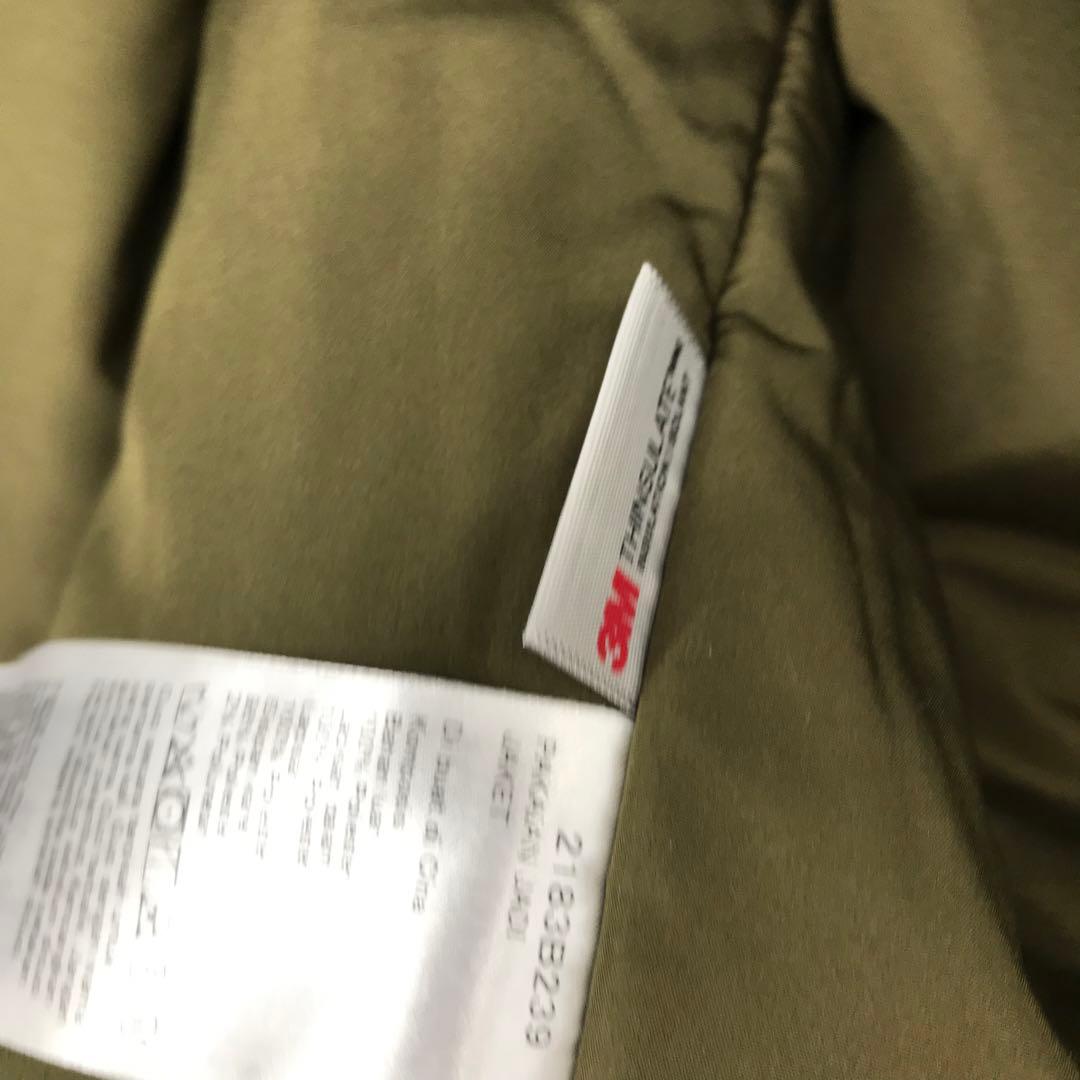 オニツカタイガー　ブルゾン　MA-1　L　カーキ　ボア　フリース