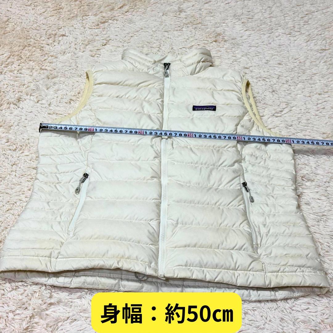 ⭐パタゴニア ダウンセーターベスト レディース XL 800FP パッカブル 白