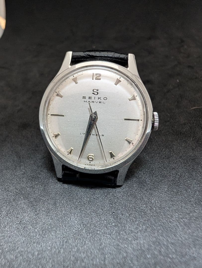 SEIKO MARVEL 17石 13047 Sマーク オールシルバー 美品