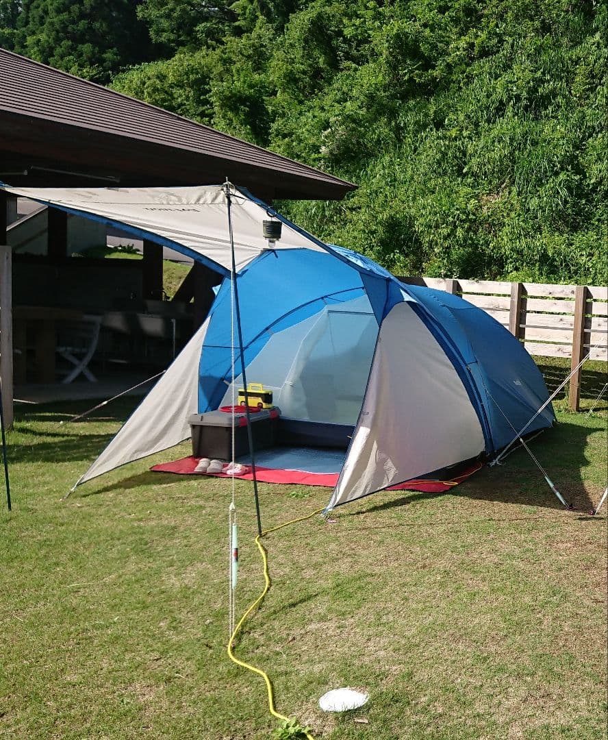 本日限定値下げ！[ジャンク扱い]モンベル クロノスキャビン4+専用グランドシート