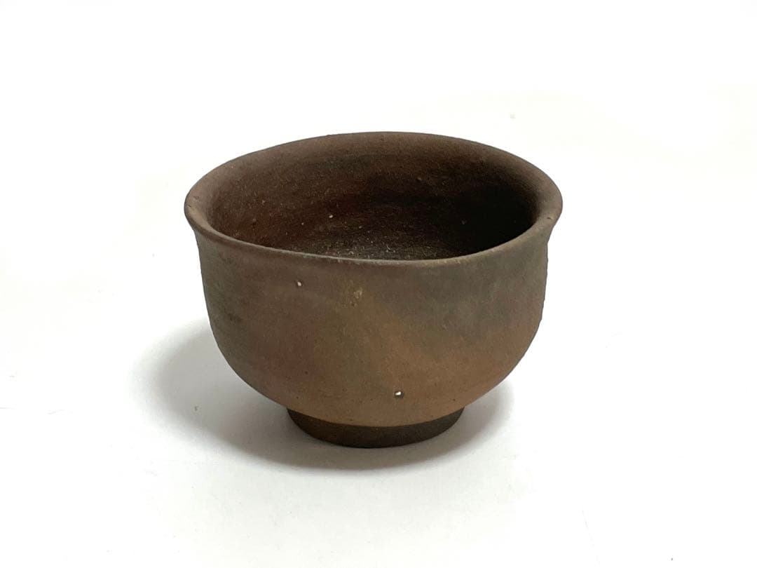 陶芸家　作家物　作者不明　焼締　やきもの　盃　ぐい呑　小碗　箱無し　沖縄　琉球