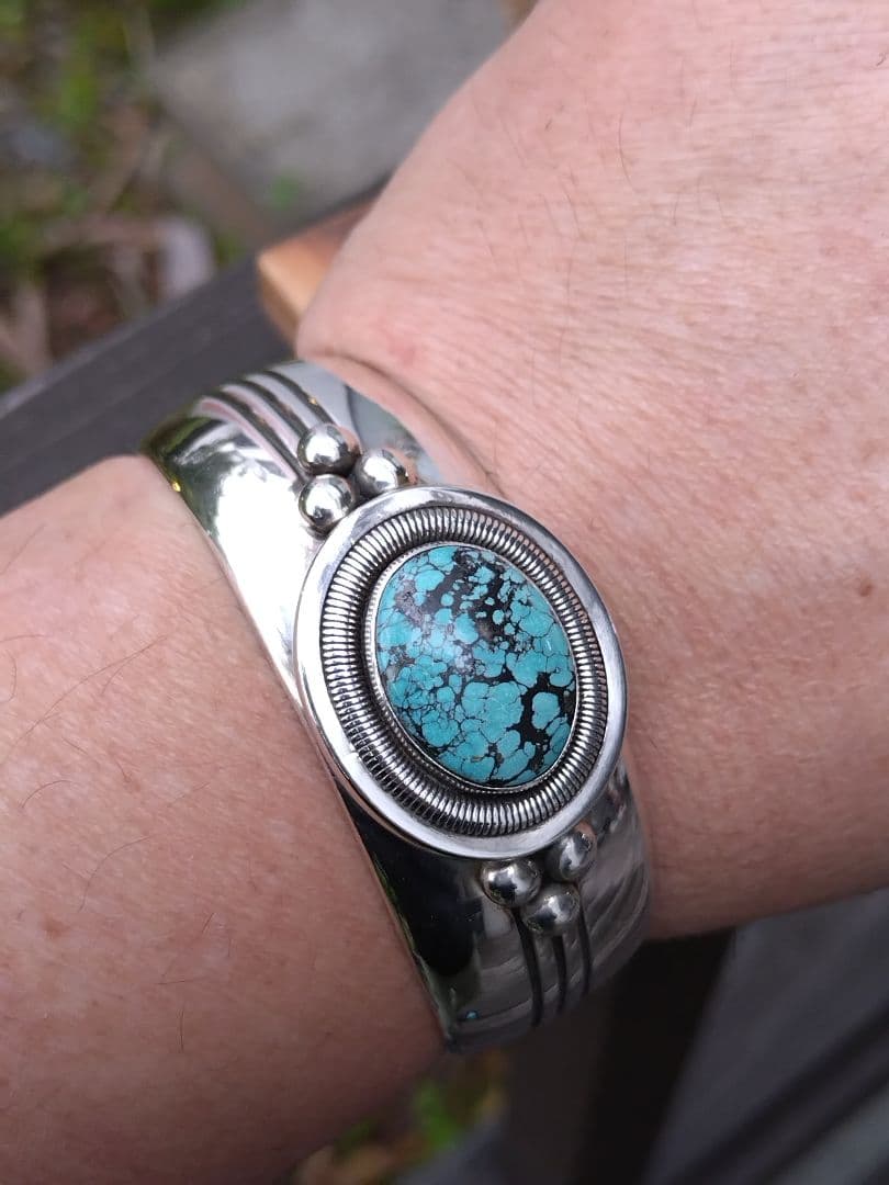 専用ページ　インディアンジュエリー、ターコイズバングル、 ウィルバンデバー