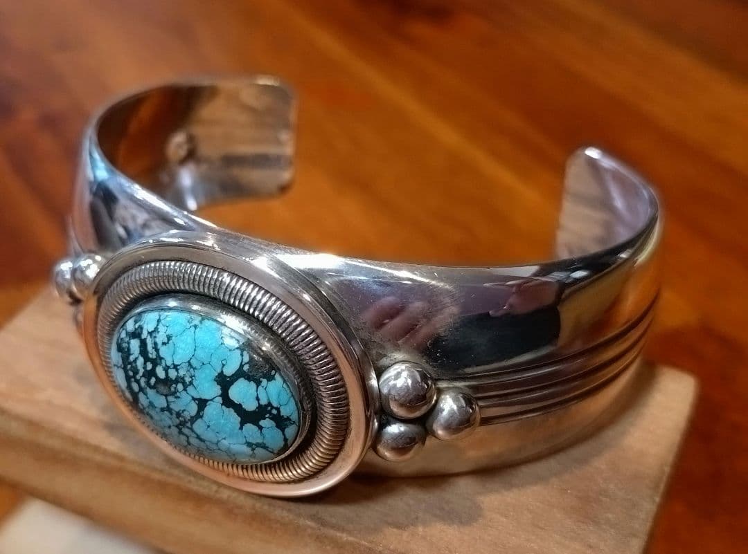 専用ページ　インディアンジュエリー、ターコイズバングル、 ウィルバンデバー